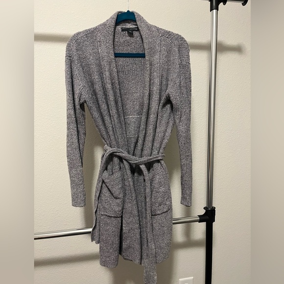 Barefoot Dreams Heather Gray Women's Cardigan - Picture 2 of 4